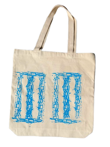 Blue All-Chained SUBLIME TOTE