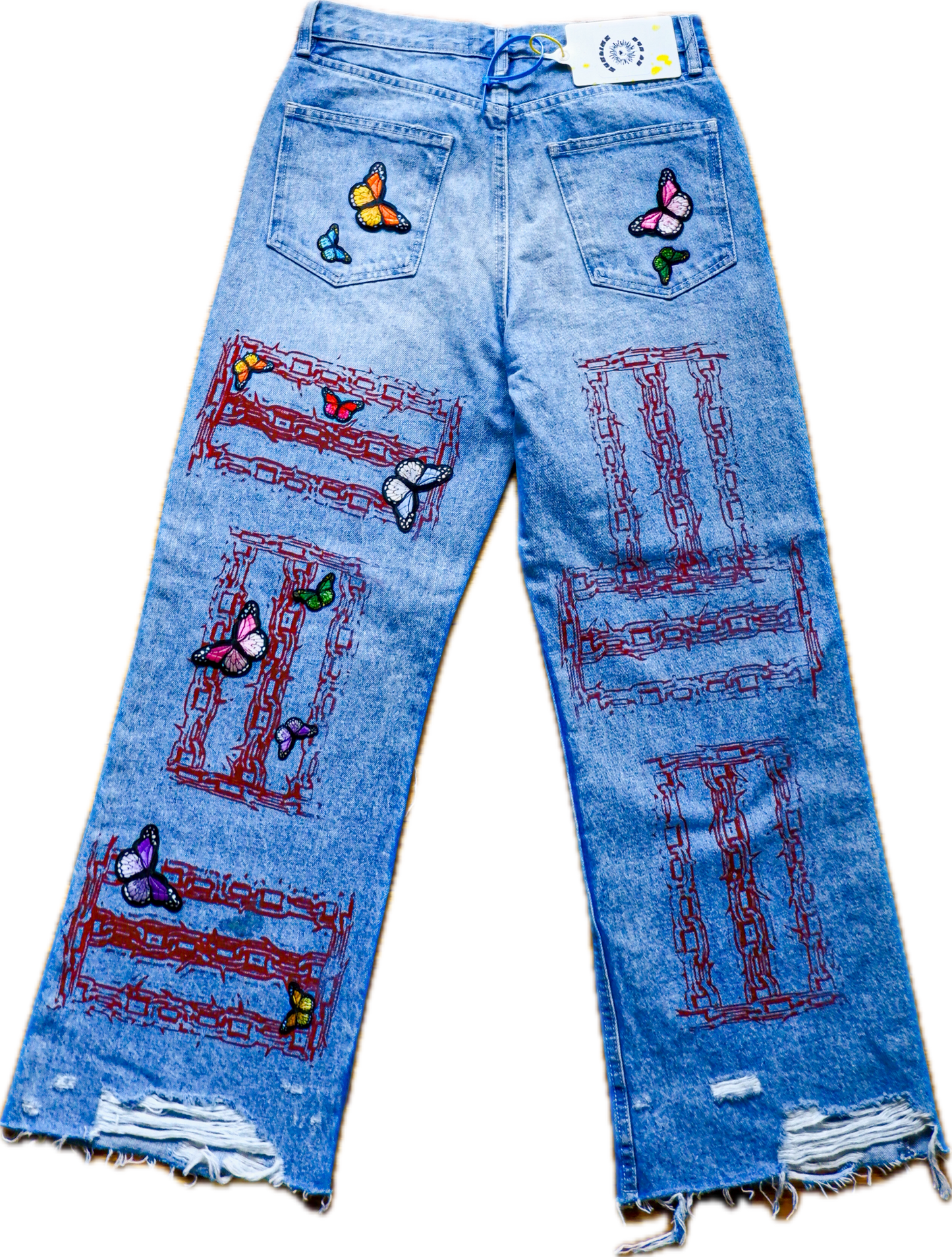 "Fleeting Butterfly" Denim (29x30) Jeans